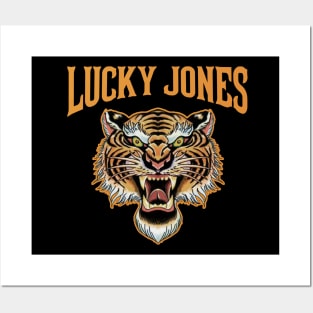 Lucky Jones Tiger Tattoo Flash Posters and Art